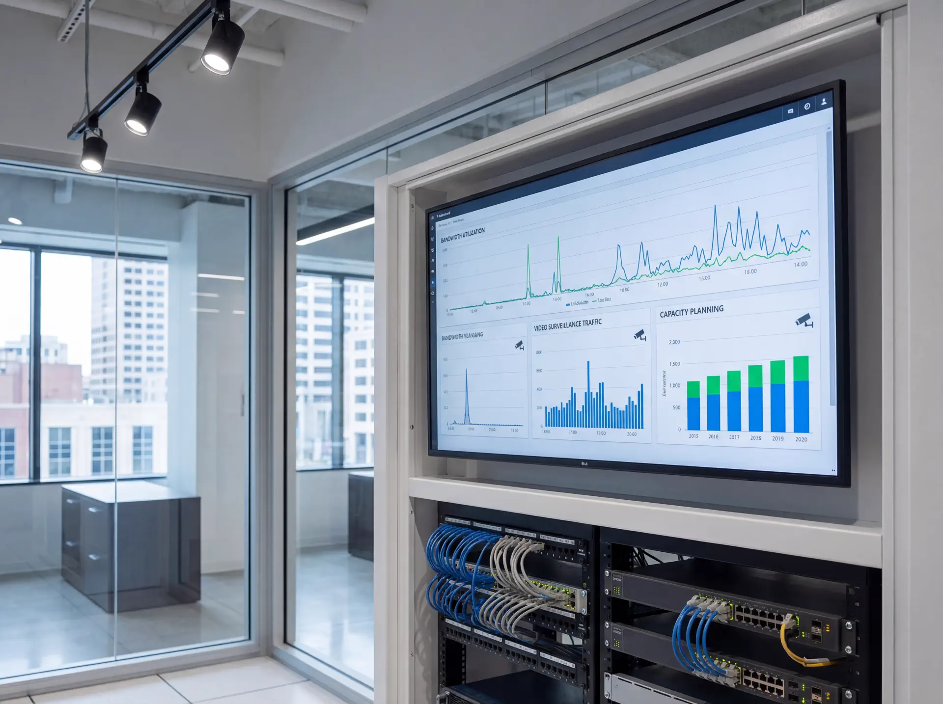 Dashboard and field setup related to Bandwidth Planning for Video Surveillance and Wi-Fi Guests