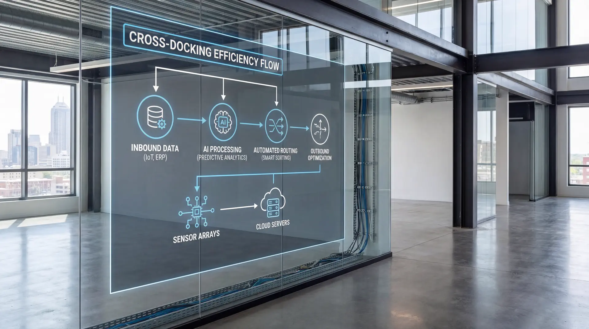 Process diagram for cross-docking efficiency improvement roadmap