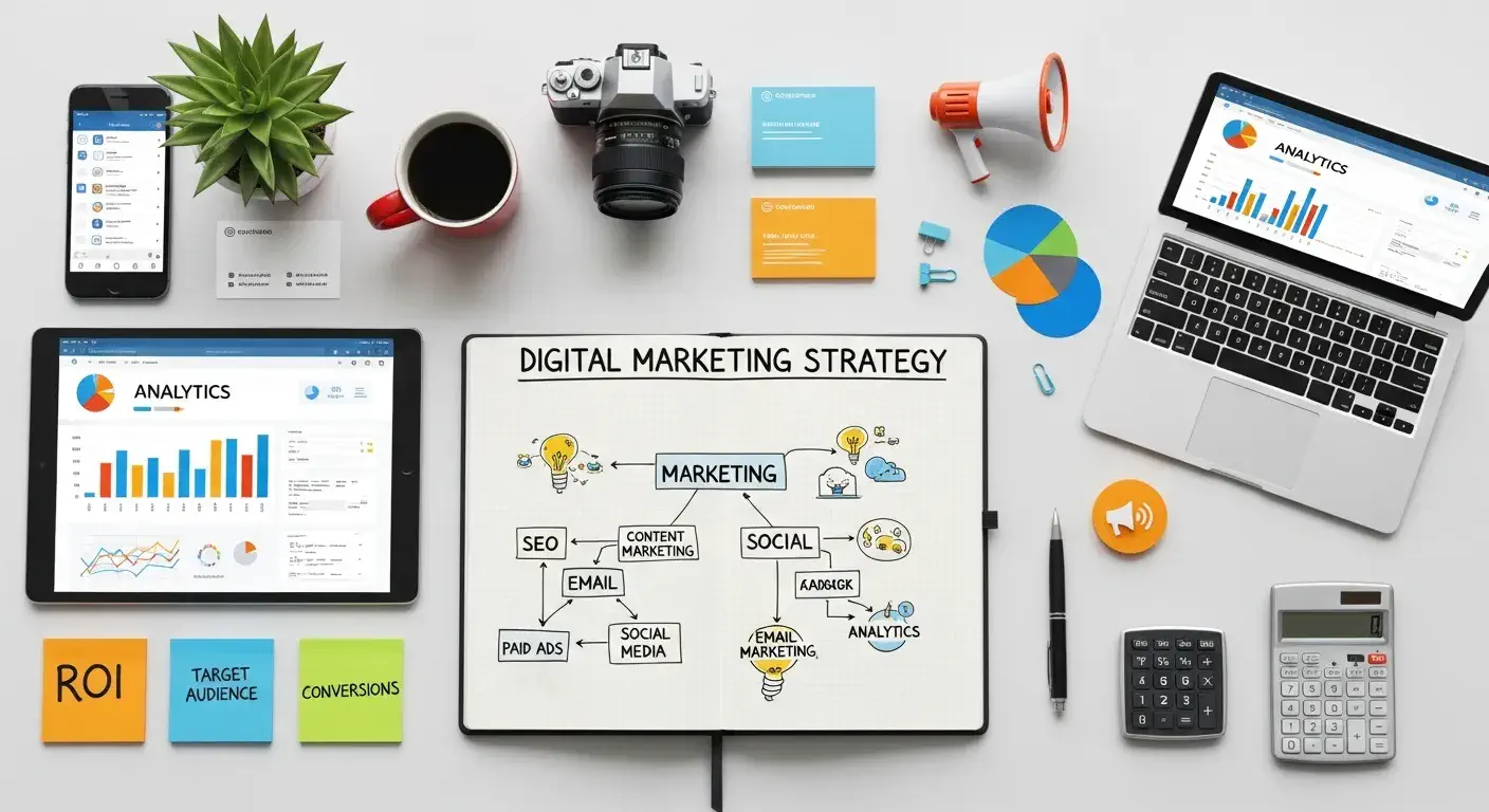 Digital Marketing Strategy Concept