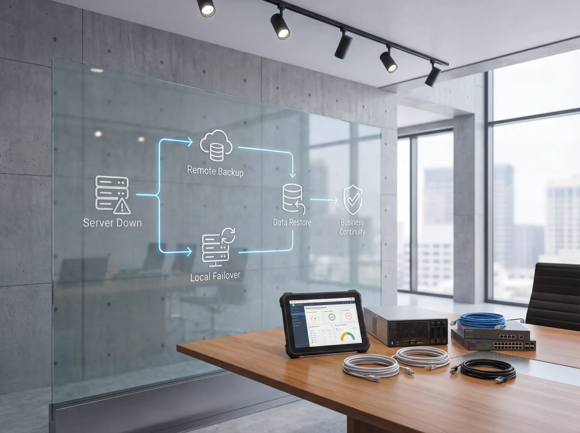 Workflow for Disaster Recovery Steps for Small Business Networks
