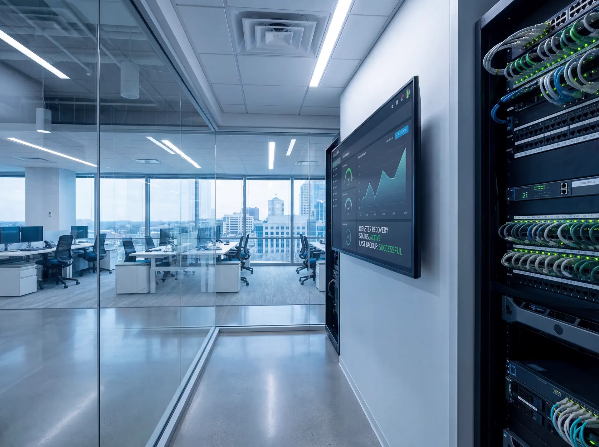 Dashboard and field setup related to Disaster Recovery Steps for Small Business Networks