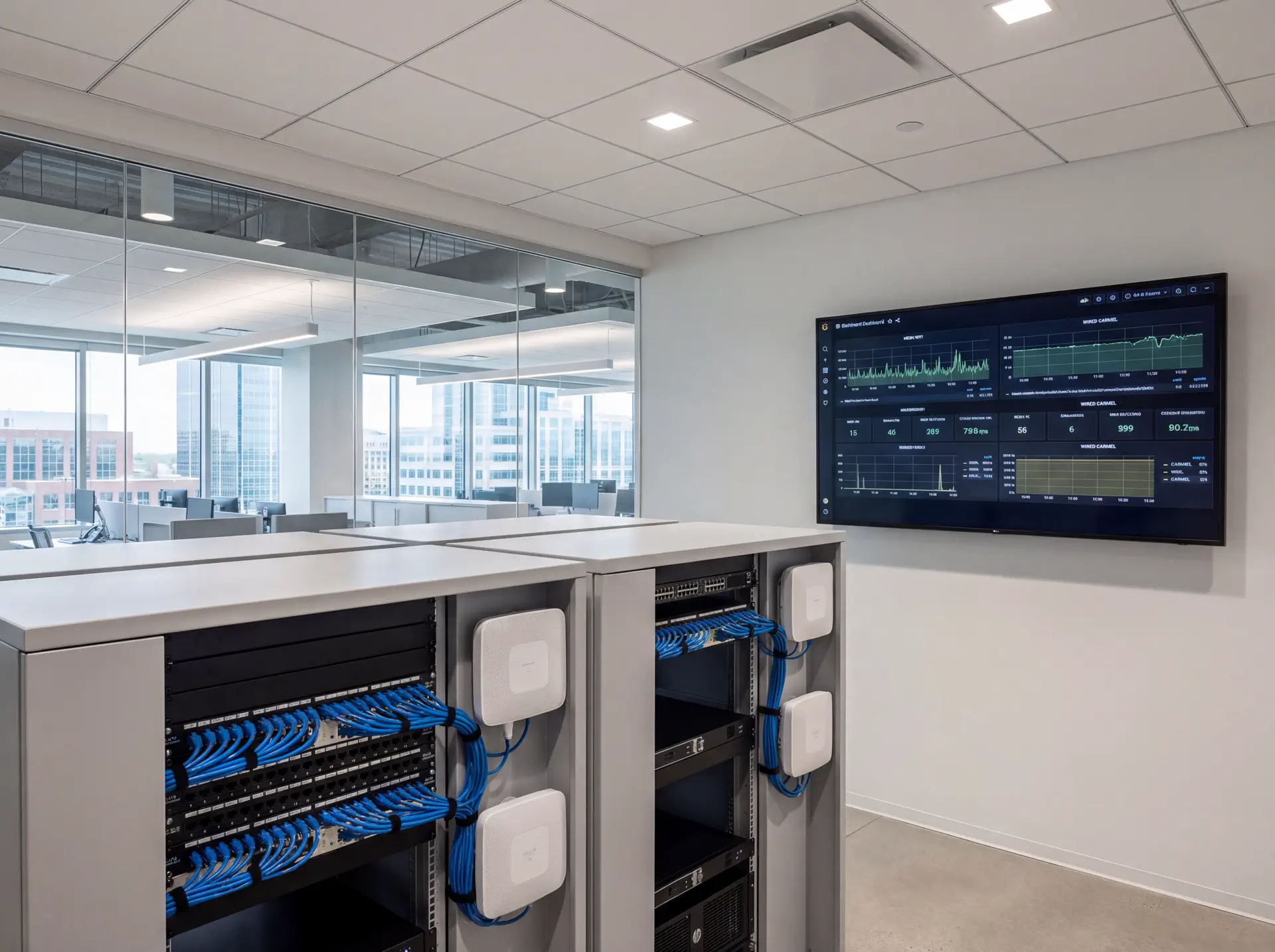 Dashboard and field setup related to Mesh Wi-Fi vs Wired Networking for Carmel Homes