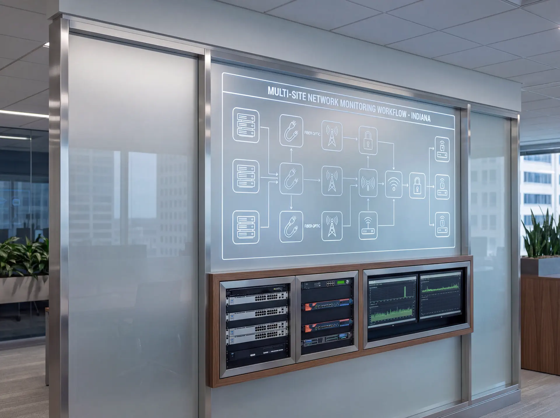 Workflow for Multi-Site Network Monitoring for Indiana Franchises