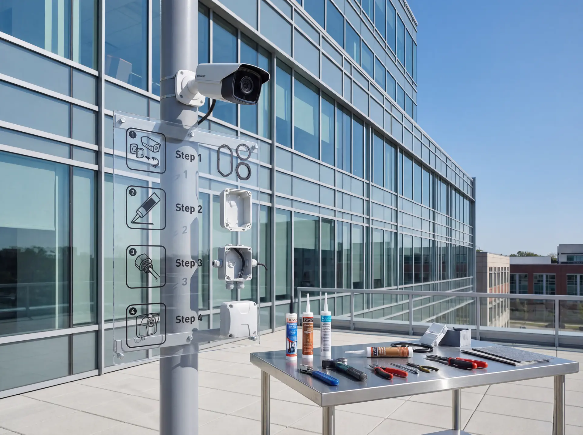 Workflow for Weatherproofing Outdoor Security Cameras for Indiana Storms