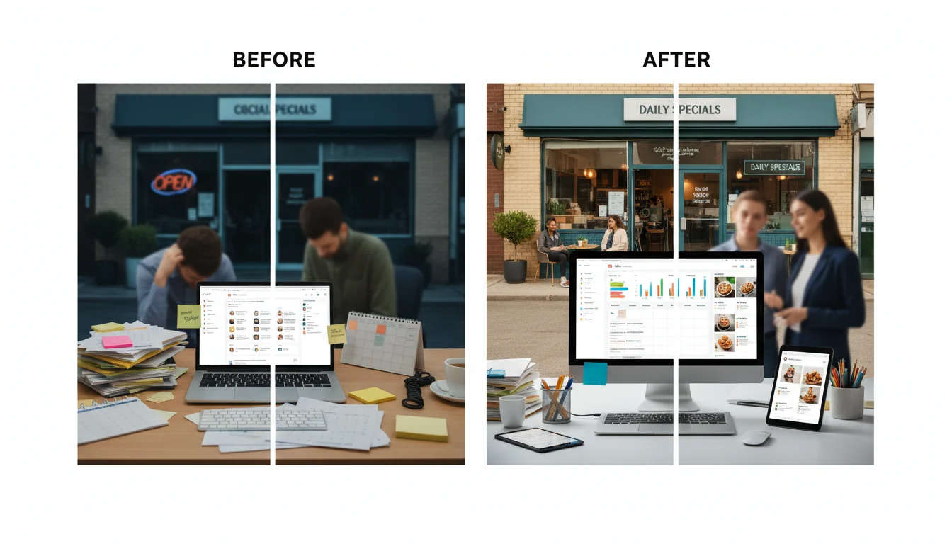 paid versus organic social strategy: implementation and result after optimization.