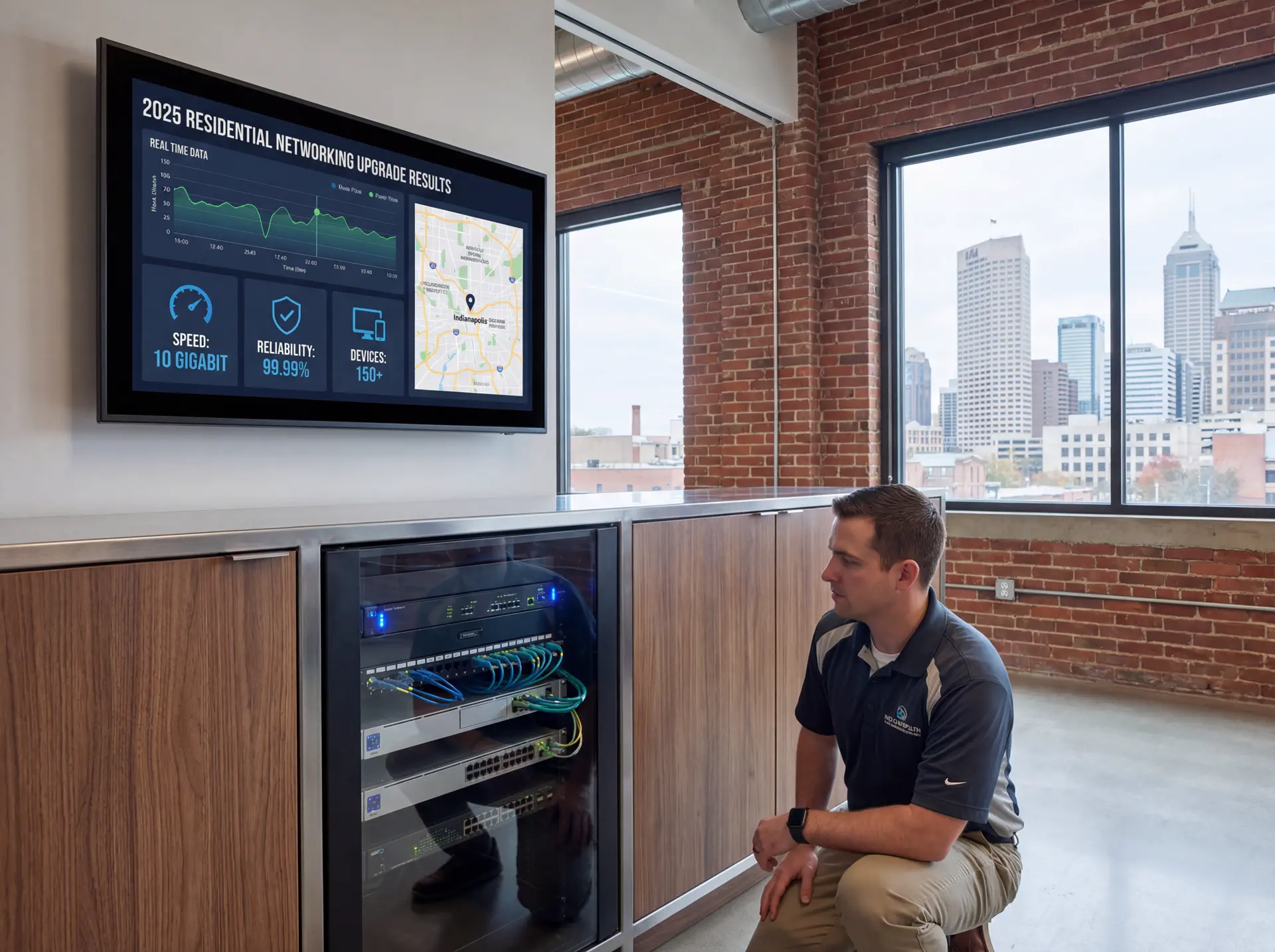 Dashboard and field setup related to 2025 Networking Upgrades for Indiana Residences