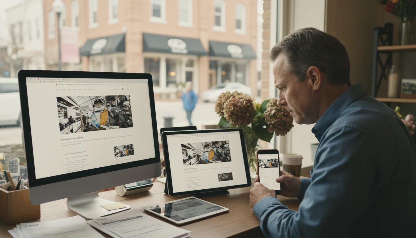 Pain scenario in responsive web design optimization before a structured implementation strategy.