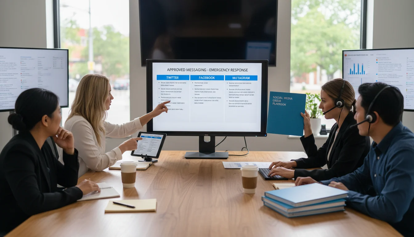 Fix and result scenario in social media crisis response management with aligned execution and improved outcomes.