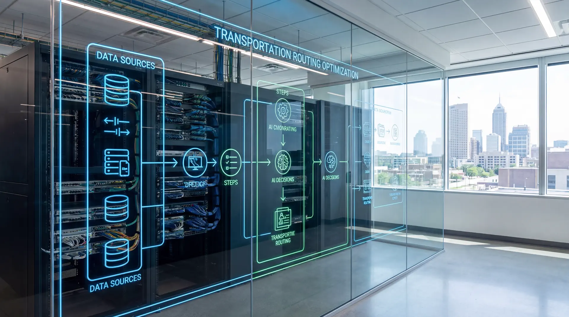 Process diagram for transportation routing optimization improvement roadmap