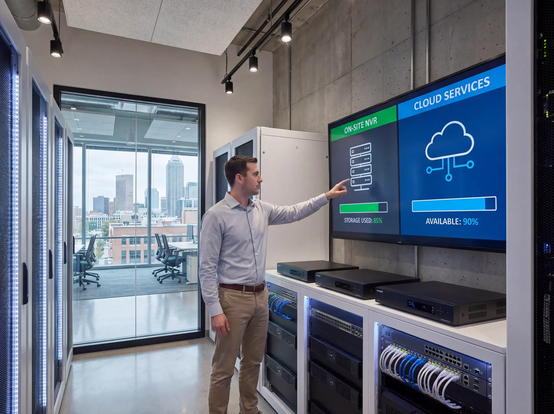 Dashboard and field setup related to Security Video Storage: NVR vs Cloud for Compliance